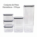 Kit Potes Herméticos Empilhaveis - Urban Gang