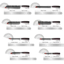 Conjunto de facas de cozinha 9 Peças, aço inoxidável, cabo ergonômico de madeira. - Tartaruga Shop