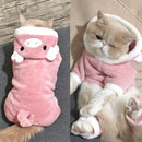 Macacões Macios de Lã Quente Para Animais de Estimação, Roupas Para Gatos e Cães Pequenos - Tartaruga Shop
