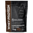 Whey Protein Concentrado 1kg - 100% Importado - Soldiers Nutrition - Tartaruga Shop