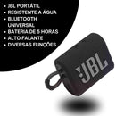 Caixa de Som JBL Go 3 - Tartaruga Shop