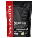 Whey Protein Concentrado 1kg - 100% Importado - Soldiers Nutrition - Tartaruga Shop