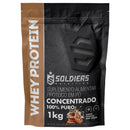 Whey Protein Concentrado 1kg - 100% Importado - Soldiers Nutrition - Tartaruga Shop