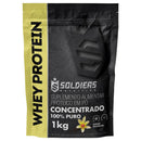 Whey Protein Concentrado 1kg - 100% Importado - Soldiers Nutrition - Tartaruga Shop