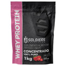 Whey Protein Concentrado 1kg - 100% Importado - Soldiers Nutrition - Tartaruga Shop